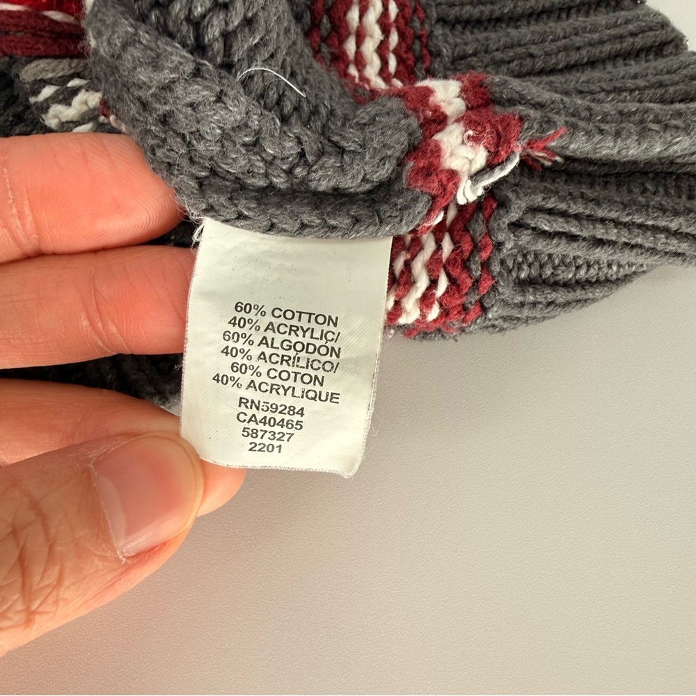 🚨SOLD🚨The Children's Place Gray and Red Knit Sweater Cat & Jack Sweater Size 3T - Picture 6 of 7